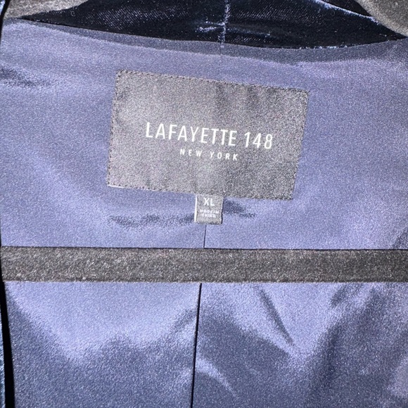 Lafayette 148 New York Women's Cecily Velvet Jacket Color Ink - Picture 4 of 7